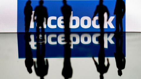 This illustration picture shows the US social media Facebook logo on February 14, 2020 in Brussels. (Photo by Kenzo TRIBOUILLARD / AFP) (Photo by KENZO TRIBOUILLARD/AFP via Getty Images)