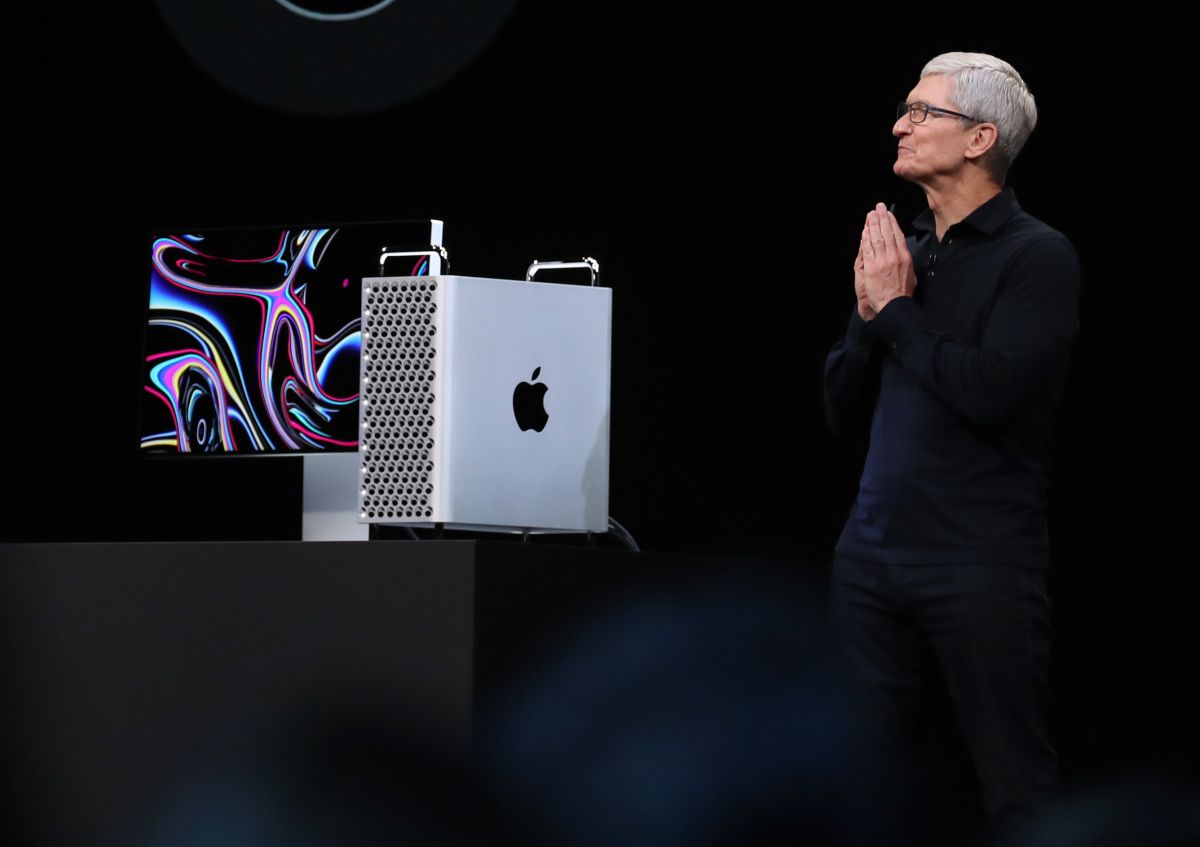 Tim Cook, consejero delegado de Apple, durante la WWDC de 2019.