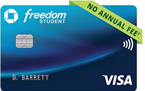 Foto de la tarjeta Freedom Student de Chase