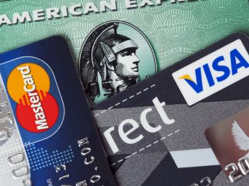 Mastercard, American Express y Visa son las tres principales compañías de tarjetas de crédito.