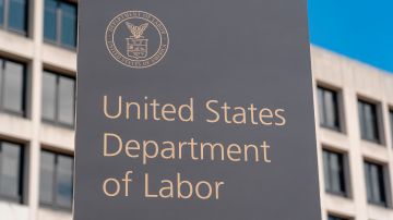 The US Department of Labor Building on March 26, 2020, in Washington, DC. - The economic shutdown caused by the coronavirus pandemic sparked an explosion of Americans filing for unemployment benefits, surging to 3.3 million last week -- the highest number ever recorded, the Labor Department reported March 26. The US Senate approved overnight a $2.2 trillion economic rescue package that includes an unprecedented expansion in unemployment benefits to try to cushion the blow until the pandemic is under control. (Photo by Alex Edelman / AFP) (Photo by ALEX EDELMAN/AFP via Getty Images)
