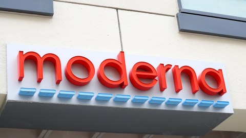 CAMBRIDGE, MASSACHUSETTS - MAY 08: A view of Moderna headquarters on May 08, 2020 in Cambridge, Massachusetts. Moderna was given FDA approval to continue to phase 2 of Coronavirus (COVID-19) vaccine trials with 600 participants. (Photo by Maddie Meyer/Getty Images)