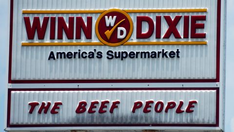 JACKSONVILLE, FL - JUNE 22: A sign for the Winn Dixie Supermarket corporate office stands June 22, 2005 in Jacksonville, Florida. The bankrupt supermarket chain announced June 21 it will cease operations in four southern states and cut 22,000 jobs. The company will stop operating in Tennessee, Virginia and the Carolinas.  (Photo by Stephen Morton/Getty Images)