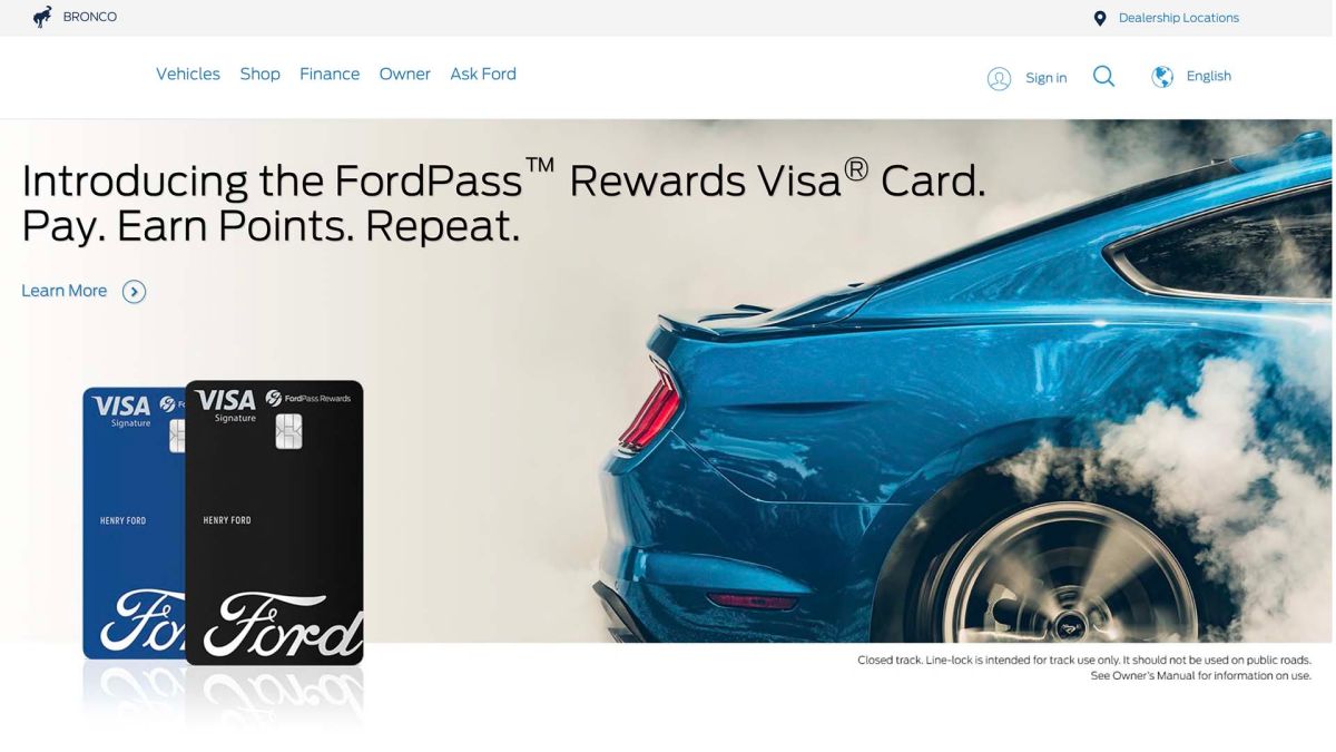 Ford acaba de lanzar una nueva tarjeta de crédito Visa.