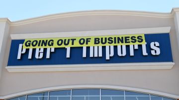 LAS VEGAS, NEVADA - AUGUST 09:  A "Going Out of Business" sign hangs outside a Pier 1 Imports store on August 9, 2020 in Las Vegas, Nevada. In February, Pier 1 Imports Inc. filed for Chapter 11 bankruptcy protection but was unable to secure a buyer due to the coronavirus (COVID-19) pandemic. In May, the home goods store received approval from the U.S. Bankruptcy Court to wind down its business. On July 31, Florida-based investment firm Retail Ecommerce Ventures (REV) finalized a USD 31 million purchase of the 58-year-old brand's intellectual property and e-commerce assets. REV plans to launch a new e-commerce business under the Pier 1 Imports name later this month.  (Photo by Ethan Miller/Getty Images)