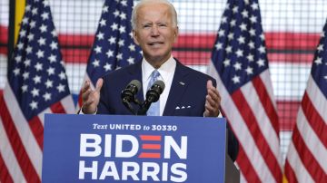 Joe Biden habla durante un evento de campaña, el 31 de agosto de 2020 en Pittsburgh, Pennsylvania. Foto: Alex Wong/Getty Images.