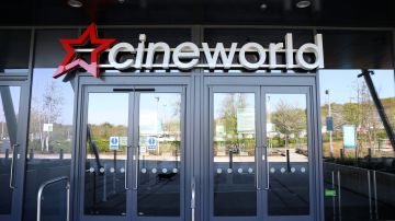 SOUTHAMPTON,  - APRIL 19: A Cineworld cinema is seen closed due to the current coronavirus (COVID-19) pandemic on April 19, 2020 in Southampton, England. In a press conference on Thursday, First Secretary of State Dominic Raab announced that the lockdown will remain in place for at least 3 more weeks. The Coronavirus (COVID-19) pandemic has spread to many countries across the world, claiming over 160,000 lives and infecting more than 2.3 million people. (Photo by Naomi Baker/Getty Images)