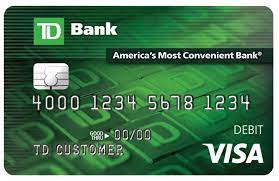 Foto tarjeta débito TD Bank