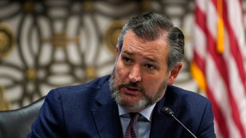 WASHINGTON, DC - SEPTEMBER 24: Sen. Ted Cruz (R-TX), speaks during a Senate Committee on Foreign Relations hearing on US Policy in the Middle East on Capitol Hill on September 24, 2020 in Washington, DC. (Susan Walsh-Pool/Getty Images)