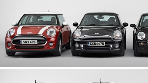 El popular MINI Cooper ha ido creciendo con el tiempo.