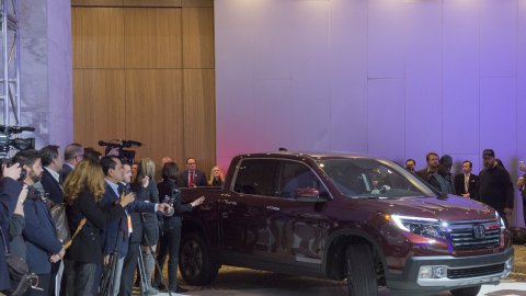 La Honda Ridgeline ganó el premio a la mejor camioneta del año en 2017.