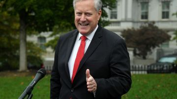 White House Chief of Staff Mark Meadows speaks to the media at the White House in Washington, DC, October 21, 2020. (Photo by Olivier DOULIERY / AFP) (Photo by OLIVIER DOULIERY/AFP via Getty Images)