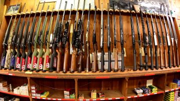 Various rifles are on display at Clark Brothers gun store in Warrenton, Virginia, some 48 miles (77 kilometers) from Washington, DC on January 16, 2020. - When Sheriff Scott Jenkins swore to protect the US Constitution, he swore to uphold the second amendment -- and that means guaranteeing citizens the right to bear arms, even as the Virginia government weighs depriving state residents of what Jenkins considers an inalienable right.
"The Constitution is very clear: the second amendment grants every citizen to bear arms, specifically against a tyrannical government," said the officer from Culpeper County, a rural region about 60 miles (100 kilometers) southwest of Washington.
Since December, he has become a key figure in a pro-second amendment protest movement that has organized a protest in Richmond, the state capital, on January 20, 2020. At least 10,000 supporters plan on attending, according to media reports.
The second amendment, which says that "the right of the people to keep and bear Arms, shall not be infringed," has proved controversial over the years and has been subject to many different interpretations. The Supreme Court has ruled that individuals have the right to keep firearms in their households, but left it to states to determine how the weapons could be transported. (Photo by EVA HAMBACH / AFP) (Photo by EVA HAMBACH/AFP via Getty Images)