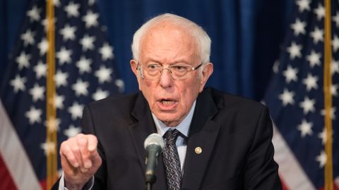 BURLINGTON, VT - MARCH 11:  Democratic presidential candidate Sen. Bernie Sanders (I-VT) delivers a campaign update at the Hotel Vermont on March 11, 2020 in Burlington, Vermont.  (Photo by Scott Eisen/Getty Images)