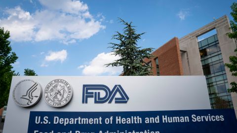 WHITE OAK, MD - JULY 20: A sign for the Food And Drug Administration is seen outside of the headquarters on July 20, 2020 in White Oak, Maryland. (Photo by Sarah Silbiger/Getty Images)