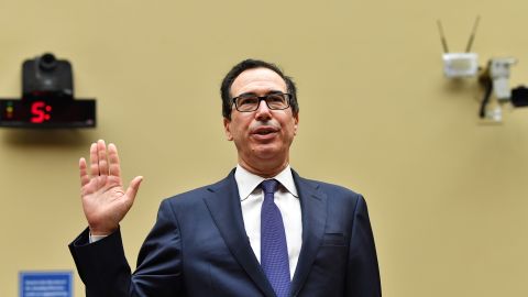 WASHINGTON, DC - SEPTEMBER 01: U.S. Treasury Secretary Steven Mnuchin testifies at a House subcommittee hearing on the Trump administration's coronavirus response on September 1, 2020 on Capitol Hill  in Washington, DC. The hearing will address the need for additional economic relief during the coronavirus (COVID-19) pandemic.  (Nicholas Kamm-Pool/Getty Images)