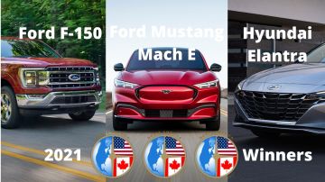 Los mejores autos 2021: Hyundai Elentra, Ford F150 y Ford Mustang Mach E