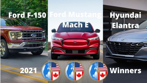 Los mejores autos 2021: Hyundai Elentra, Ford F150 y Ford Mustang Mach E