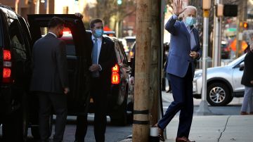 WILMINGTON, DELAWARE - JANUARY 10: U.S. President-elect Joe Biden walks into The Queen theater January 10, 2021 in Wilmington, Delaware. According to his transition team, Biden will be recording video messages. (Photo by Chip Somodevilla/Getty Images)