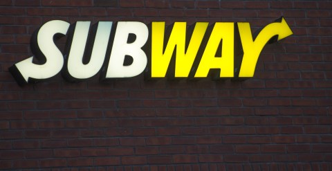 The Subway restaurant logo is seen in Chantilly, Virginia on January 2, 2015. AFP Photo/PAUL J. RICHARDS (Photo credit should read PAUL J. RICHARDS/AFP via Getty Images)