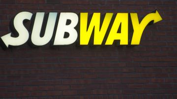 The Subway restaurant logo is seen in Chantilly, Virginia on January 2, 2015.  AFP Photo/PAUL J. RICHARDS        (Photo credit should read PAUL J. RICHARDS/AFP via Getty Images)