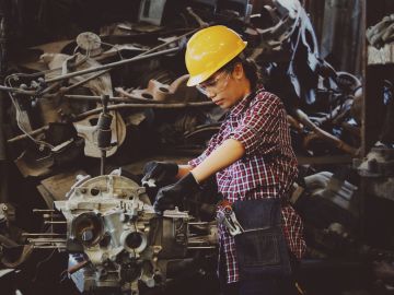 Trabajadora en EEUU