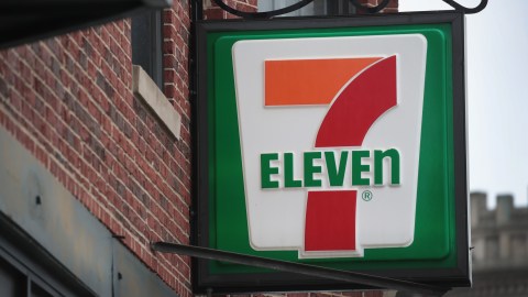 CHICAGO, IL - JANUARY 10: A sign hangs outside of a 7-Eleven store on January 10, 2018 in Chicago, Illinois. Immigration officials raided nearly 100 7-Eleven stores across the country this morning checking the immigration status of store employees. (Photo by Scott Olson/Getty Images)