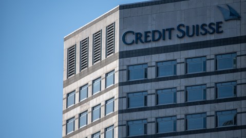 LONDON, ENGLAND - MARCH 30: The Credit Suisse building in Canary Wharf on March 30, 2021 in London, England. A number of banks, including Credit Suisse and Nomura, have warned of significant losses to their Q1 results due to the collapse of a large US hedge fund. Credit Suisse shares fell nearly 14% and Nomura by over 16% on Monday at the news. Nomura reported a potential $2 billion loss as the US investment fund reported to be Archegos Capital Management run by billionaire Bill Hwang, was forced to liquidate more than $20 billion of assets after it defaulted on margin calls last week. (Photo by Chris J Ratcliffe/Getty Images)