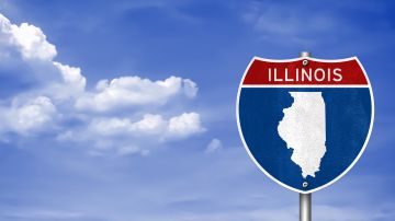 Illinois,Road,Sign,Concept