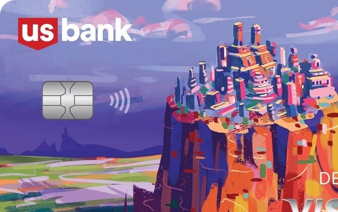 Foto de una tarjeta de débito USBank