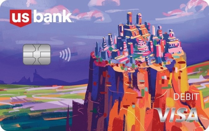 Foto de una tarjeta de débito USBank