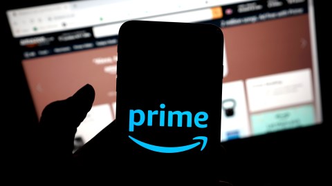 LONDON, ENGLAND - JANUARY 11: In this photo illustration, the Amazon Prime app is seen on a mobile phone on January 11, 2021 in London, United Kingdom. (Photo by Edward Smith/Getty Images)
