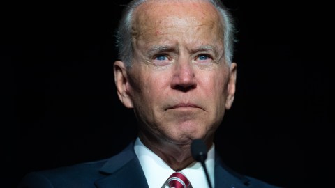 Former US Vice President Joe Biden speaks during the First State Democratic Dinner in Dover, Delaware, on March 16, 2019. (Photo by SAUL LOEB / AFP) (Photo by SAUL LOEB/AFP via Getty Images)