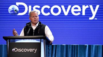 BEVERLY HILLS, CALIFORNIA - JULY 25: President and CEO, Discovery David Zaslav speaks onstage during the Discovery, Inc.'s Summer 2019 TCA Tour at The Beverly Hilton Hotel on July 25, 2019 in Beverly Hills, California. (Photo by Amanda Edwards/Getty Images for Discovery)