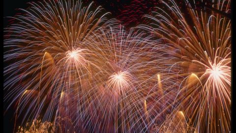 Fuegos artificiales para el 4 de Julio