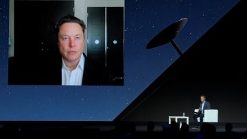 Tesla CEO Elon Musk gives a keynote speech by video conference at the Mobile World Congress (MWC) fair in Barcelona on June 29, 2021. (Photo by Josep LAGO / AFP) (Photo by JOSEP LAGO/AFP via Getty Images)