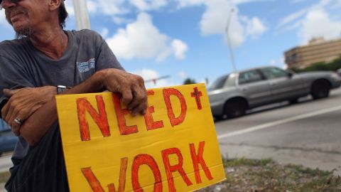 Desempleado en Estados Unidos