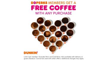 Dunkin' Donuts tiene millones de cafés gratis para este miércoles 29 de septiembre.