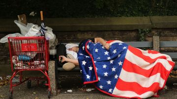 Persona sin hogar en Estados Unidos
