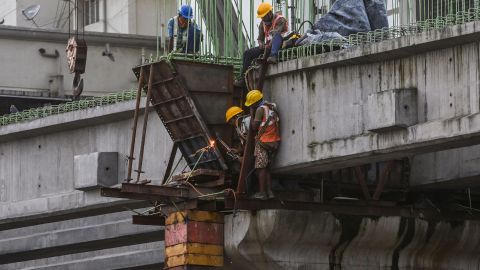 Empleados de la construcción
