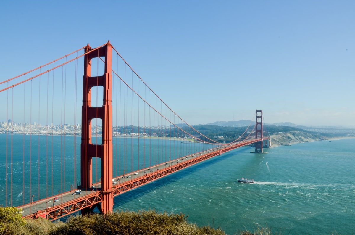 El puente Golden Gate en San Francisco, una de las ciudades con importante presencia latina. 