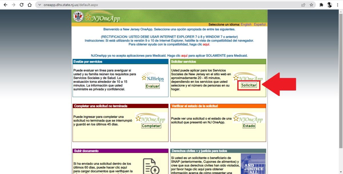 Cómo solicitar SNAP en Nueva Jersey Solo Dinero