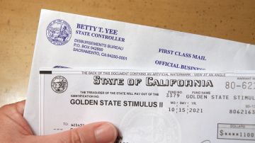 Cheque de estímulo de California