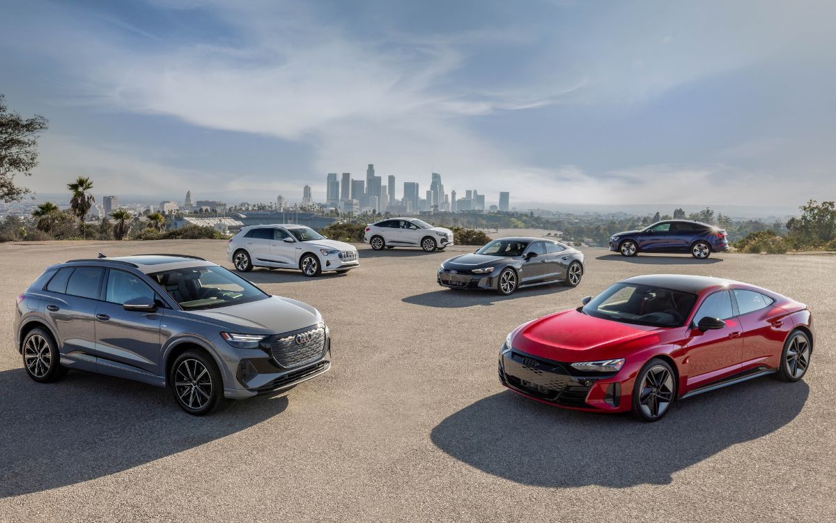 Audi es ahora la marca con más modelos de vehículos totalmente eléctricos en Estados Unidos, en comparación con cualquier otro fabricante de automóviles, incluido Tesla.