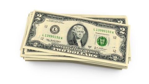 billete de 2 dolares