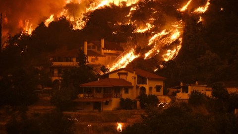 las casas en zonas de incendios forestales