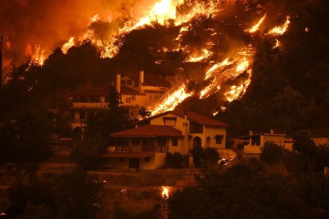 las casas en zonas de incendios forestales