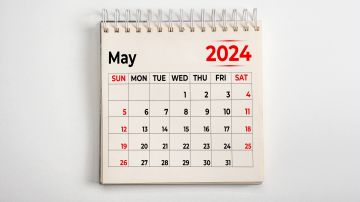 Calendario de mayo