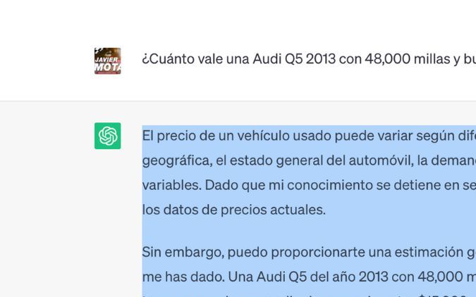Audi Q5 2013 Chat GTP
