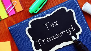 Transcripción de impuestos del IRS